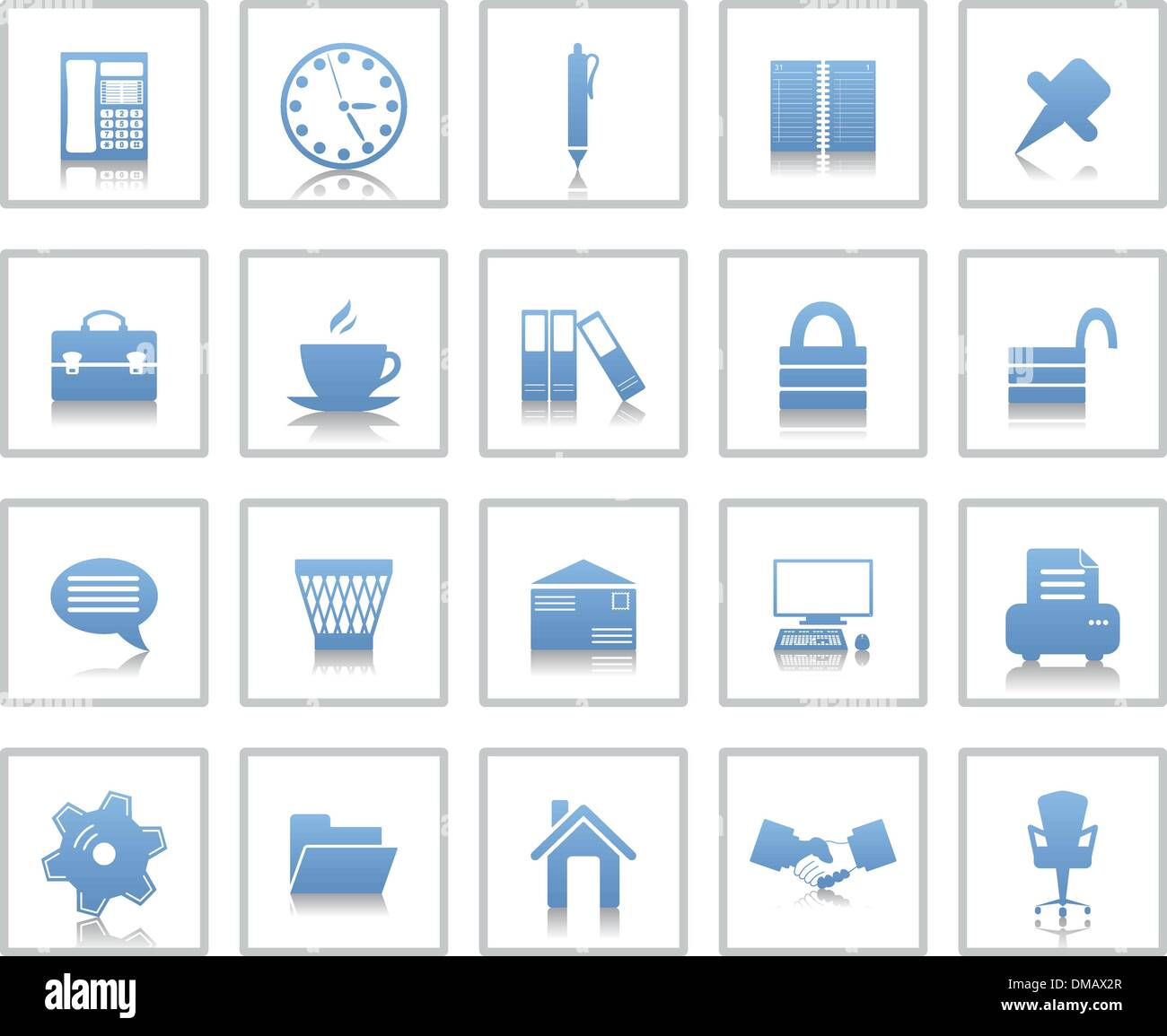 business and office icons set Stock Vector Image & Art - Alamy