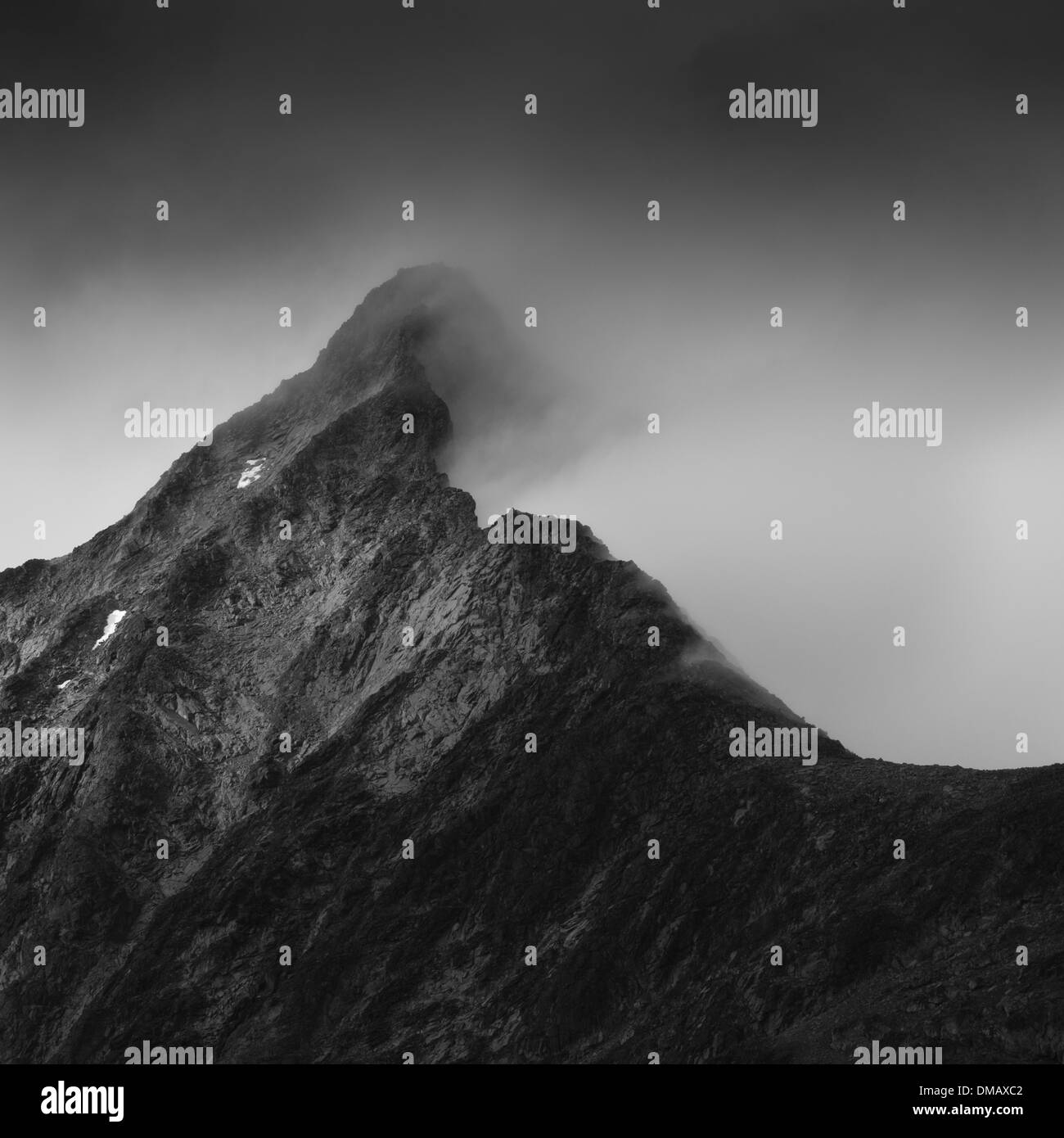 Clouds on a mountain massif, Jotunheimen National Park, Norway Stock Photo