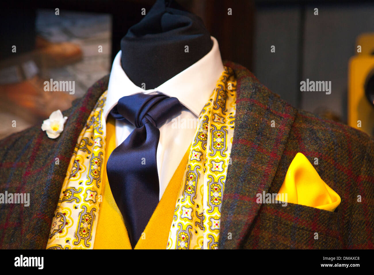 Suit, tailors shop, Savile Road, London Stock Photo