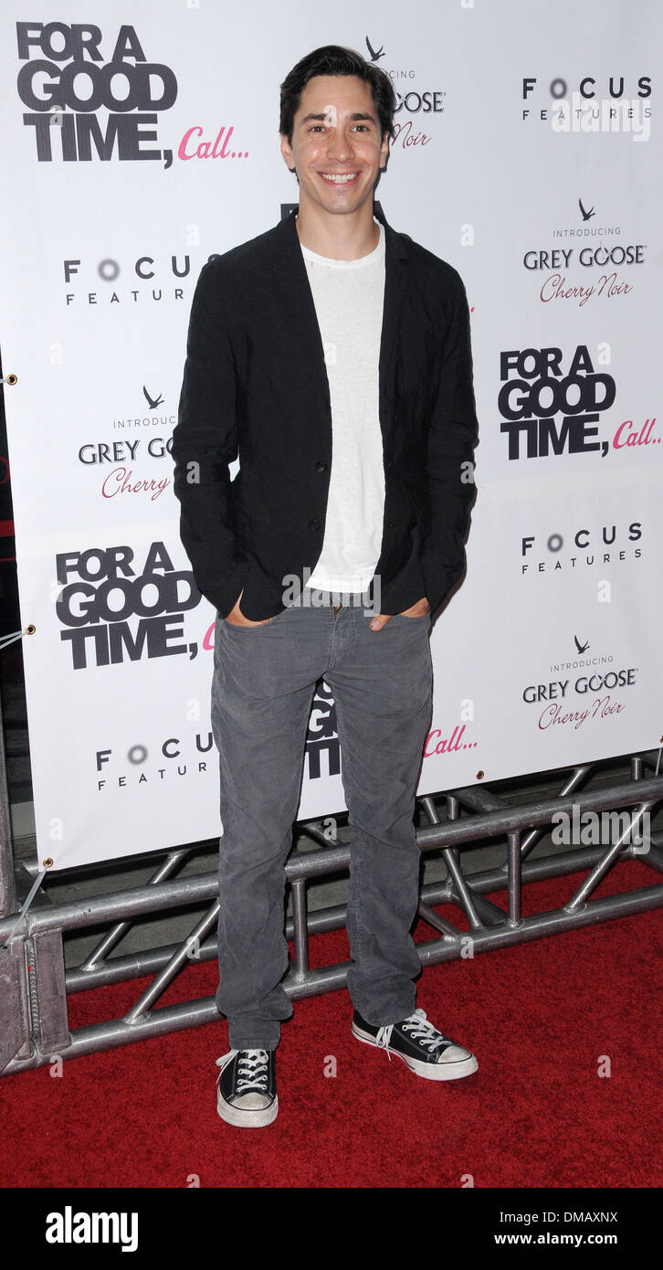 Justin Long For A Good Time Call...' premiere at Regal Union Square New York City USA - 21.08.12 Stock Photo