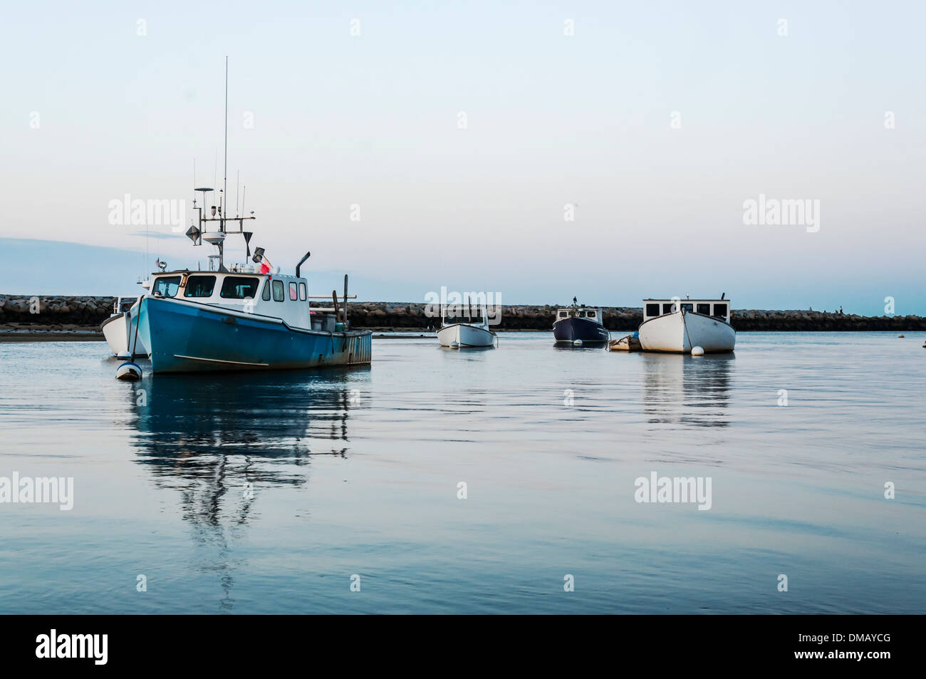 boats on the atlantic ocean in Camp Ellis, Maine, Usa Stock Photo Alamy