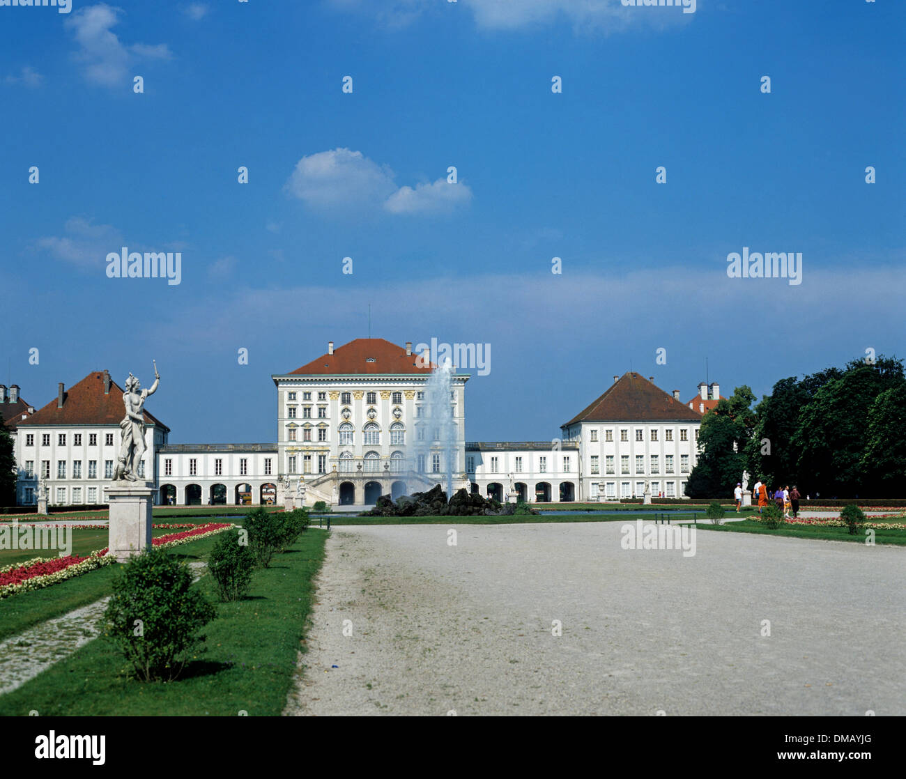 The Nymphenburg Palace and Garden, Munich, Bavaria, Germany, Europe Stock Photo