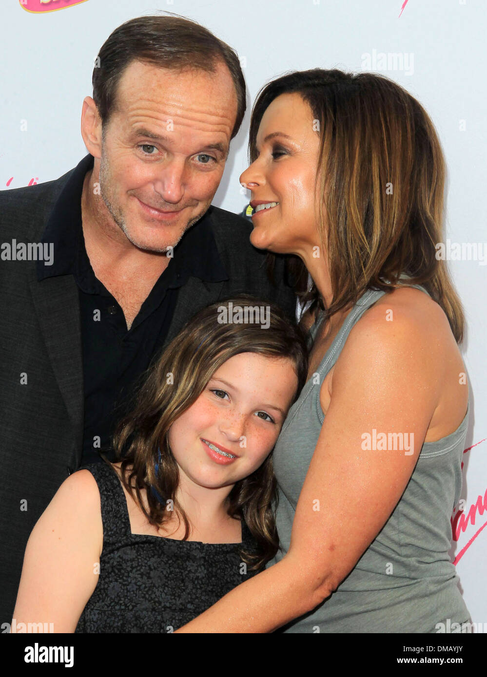 Clark Gregg Jennifer Grey Stella Gregg 25th anniversary of Lionsgate's 'Dirty Dancing' at Grauman's Chinese Theatre Hollywood Stock Photo