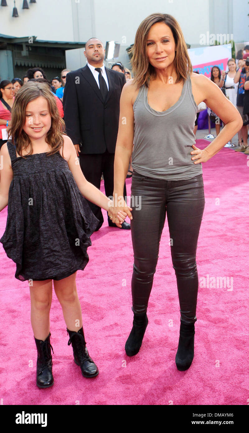 Jennifer Grey Stella Gregg 25th anniversary of Lionsgate's 'Dirty Dancing' at Grauman's Chinese Theatre Hollywood California - Stock Photo