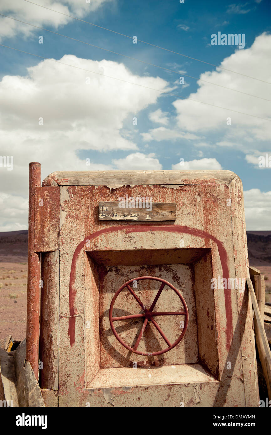 Abandoned Set from 'The Hills have Eyes' Movie, Ouarzazate, Morocco, Africa Stock Photo