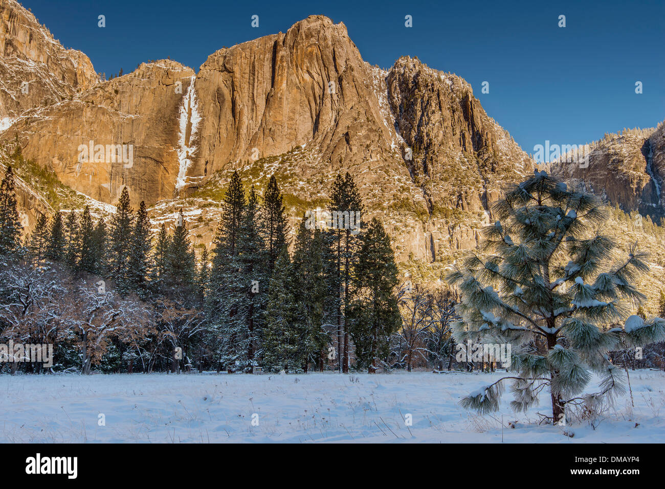 Winter Waterfall Yosemite Frozen High Resolution Stock Photography And Images Alamy