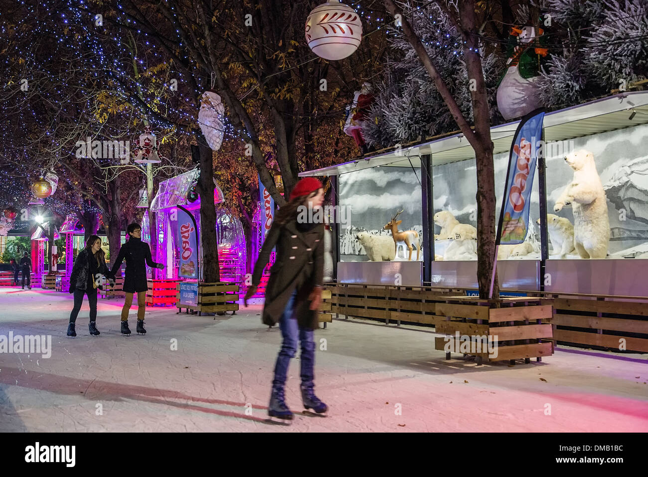 Christmas Village Ice Skating Rink 