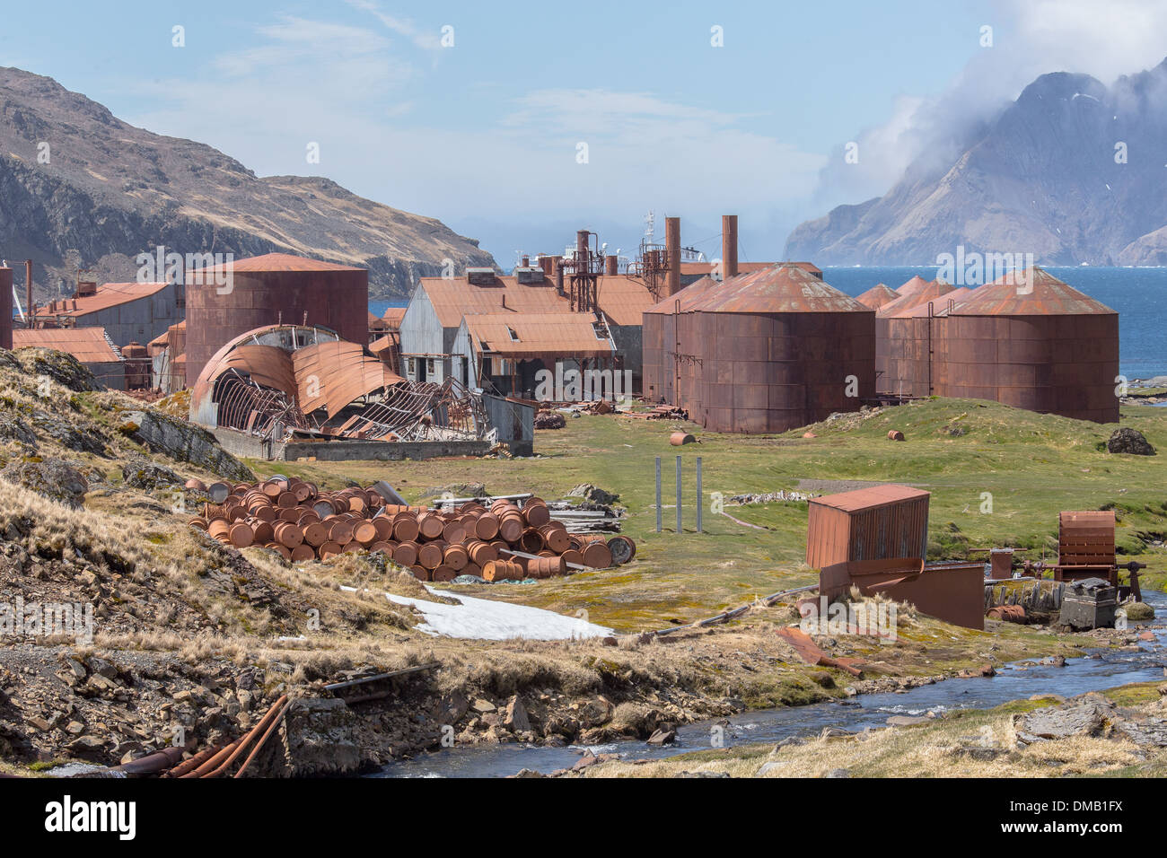 Stromness Whaling Station, South Georgia Stock Photo