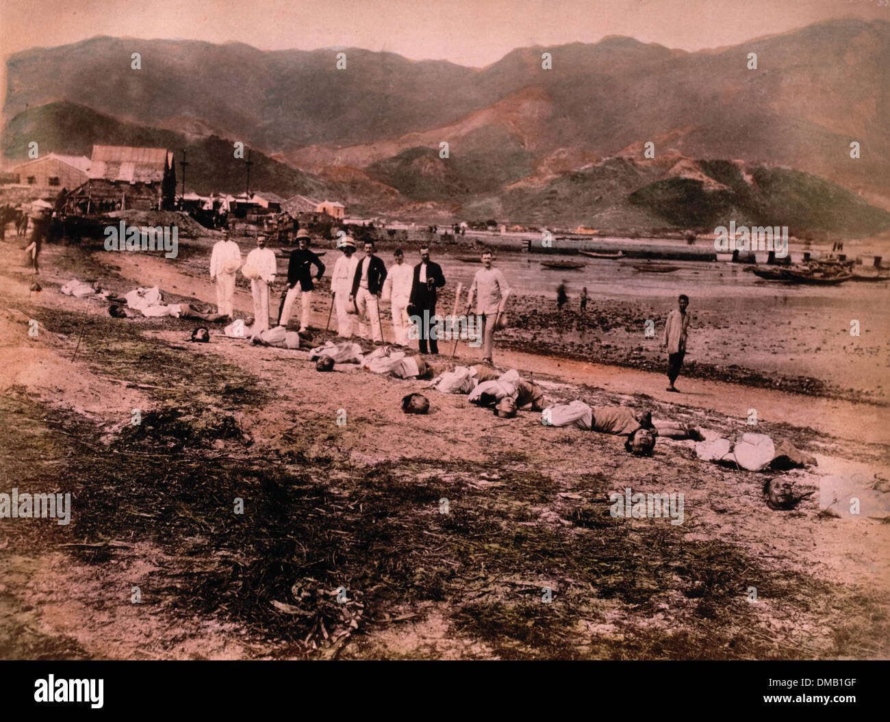 Execution of Namoa Pirates, Kowloon City, China, May 11, 1891 Stock Photo