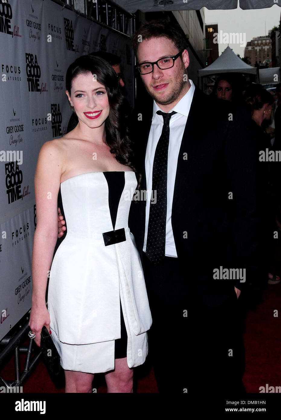 Lauren Miller and Seth Rogen 'For A Good Time Call...' premiere at Regal Union Square New York City USA - 21.08.12 Stock Photo