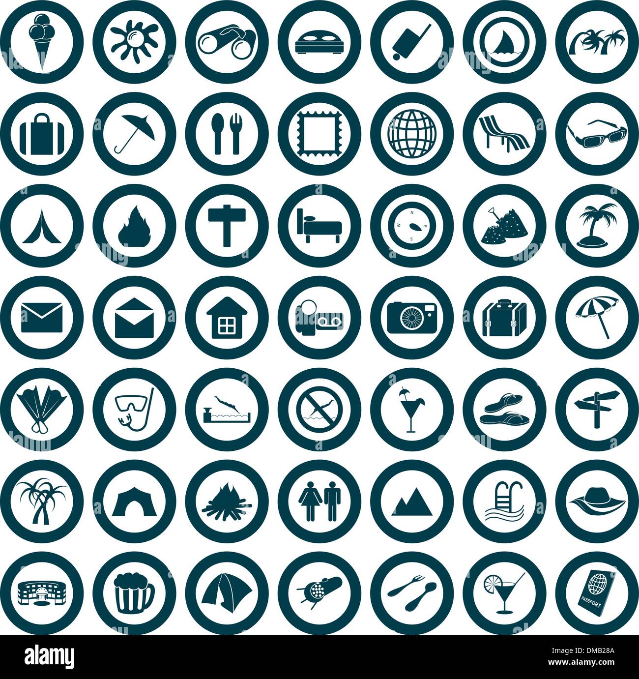 travel icons set Stock Vector Image & Art - Alamy