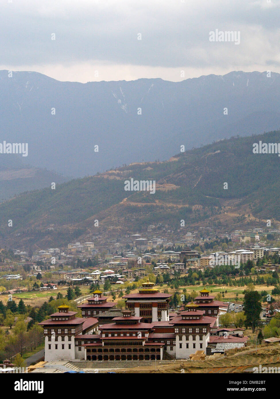 The new palace complex in Thimphu,Bhutan Stock Photo