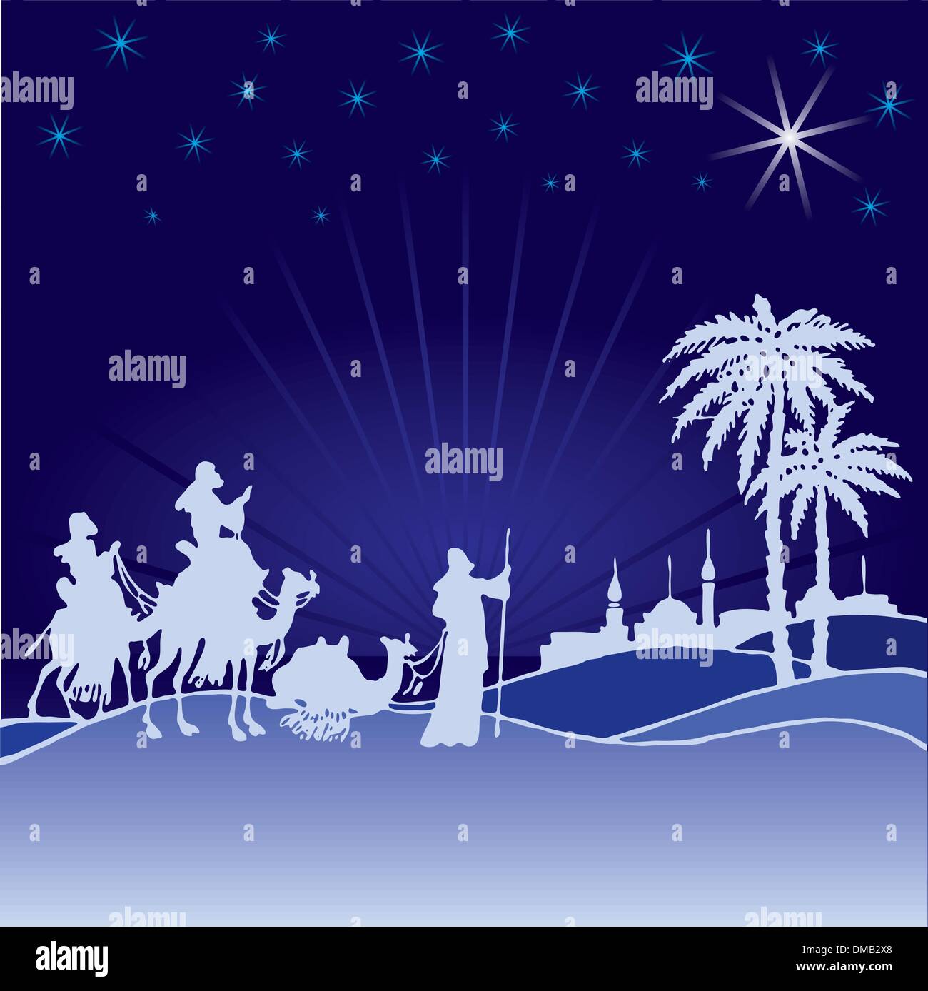 wisemen silhouette cartoon vector illustration Stock Vector Image &amp; Art ...