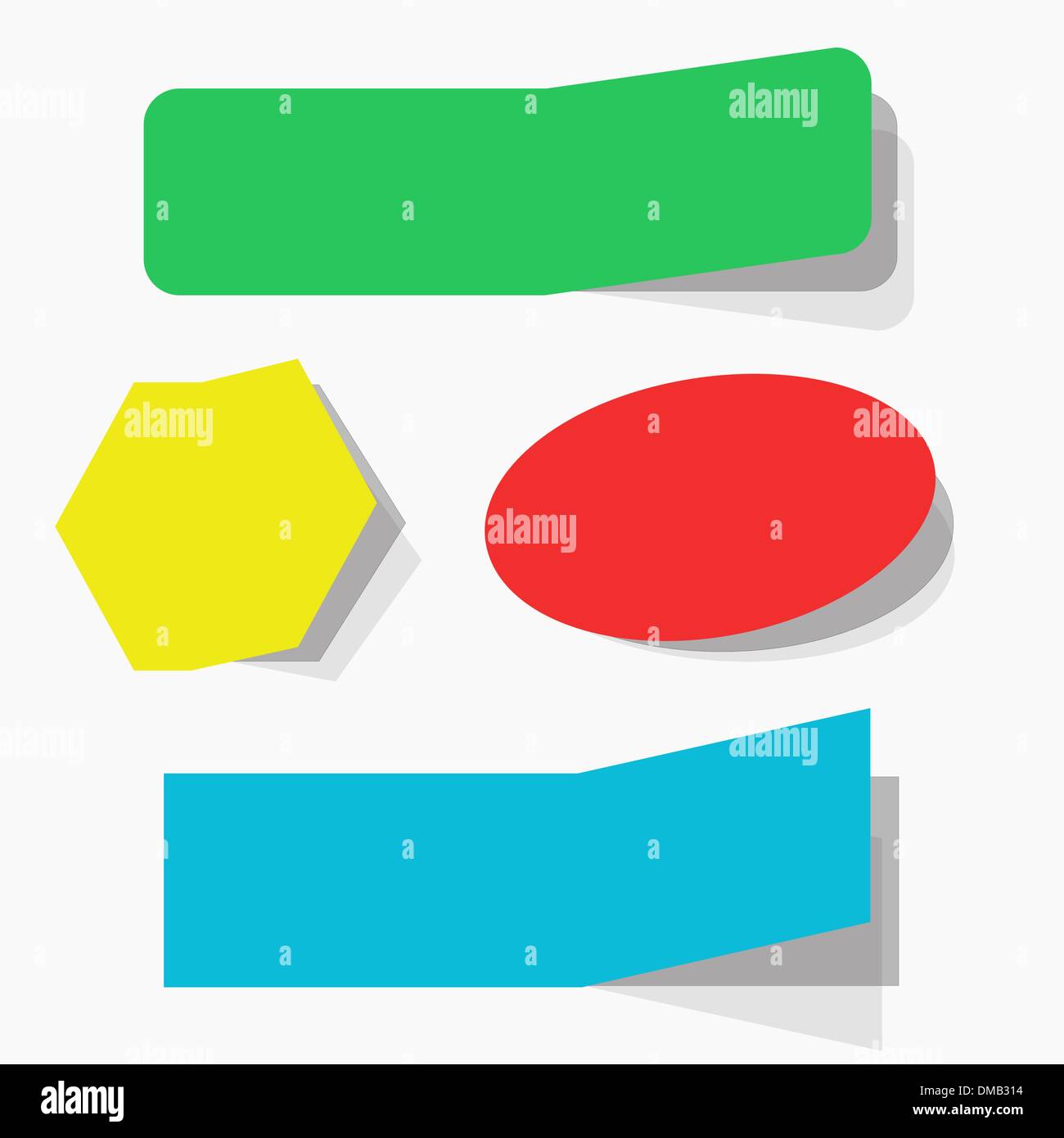 Blank advertising coupons set Stock Vector
