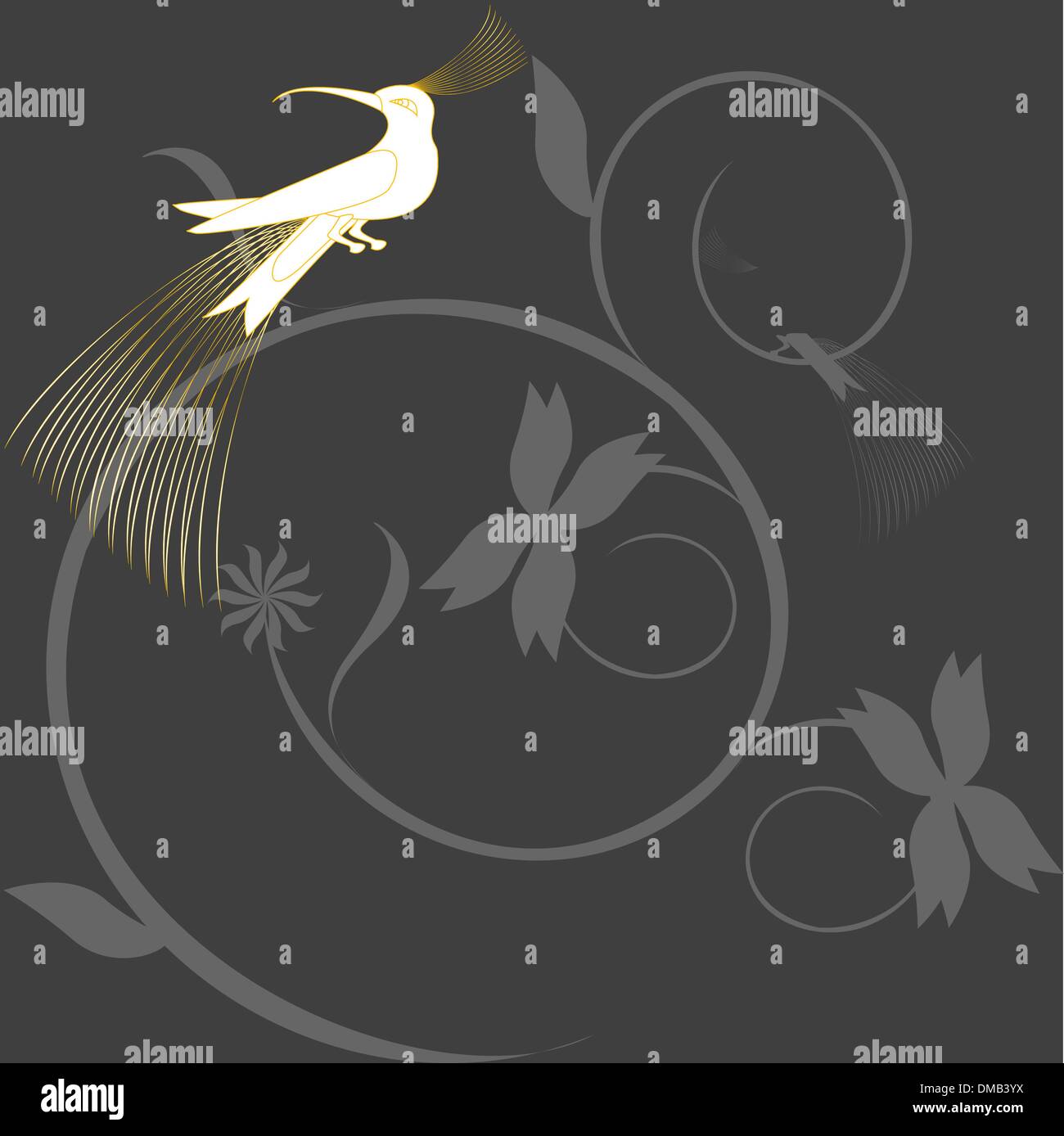 paradise bird Stock Vector