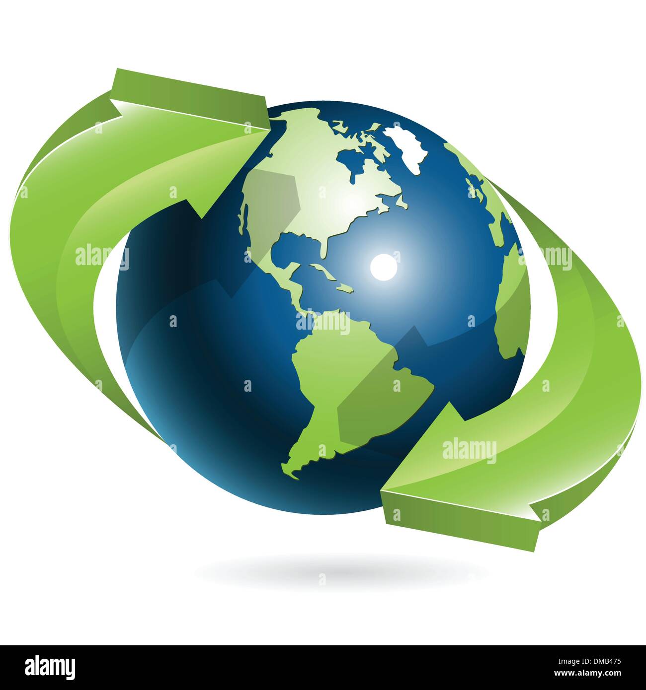 globe and arrows Stock Vector Image & Art - Alamy