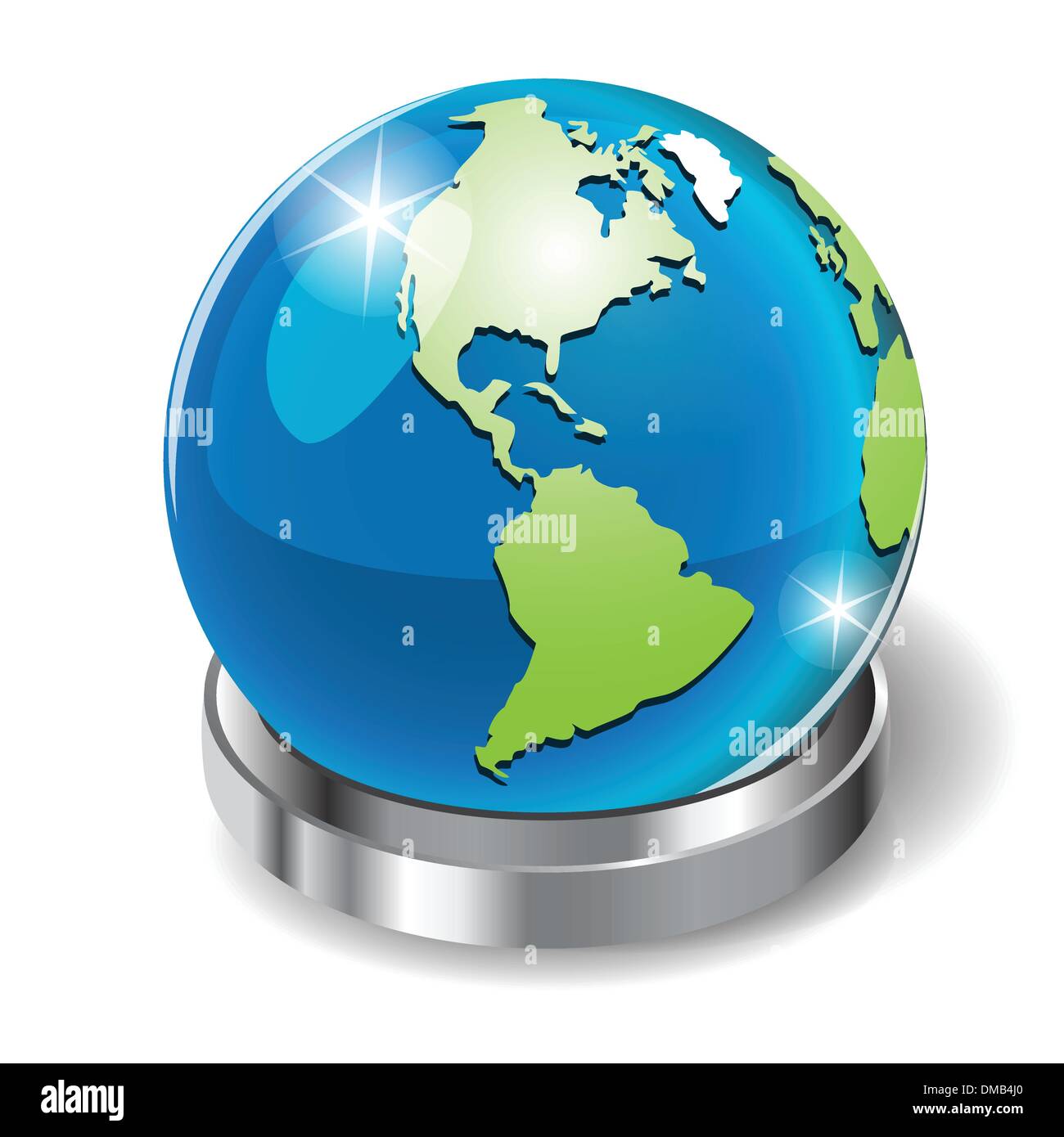 globe on stand Stock Vector