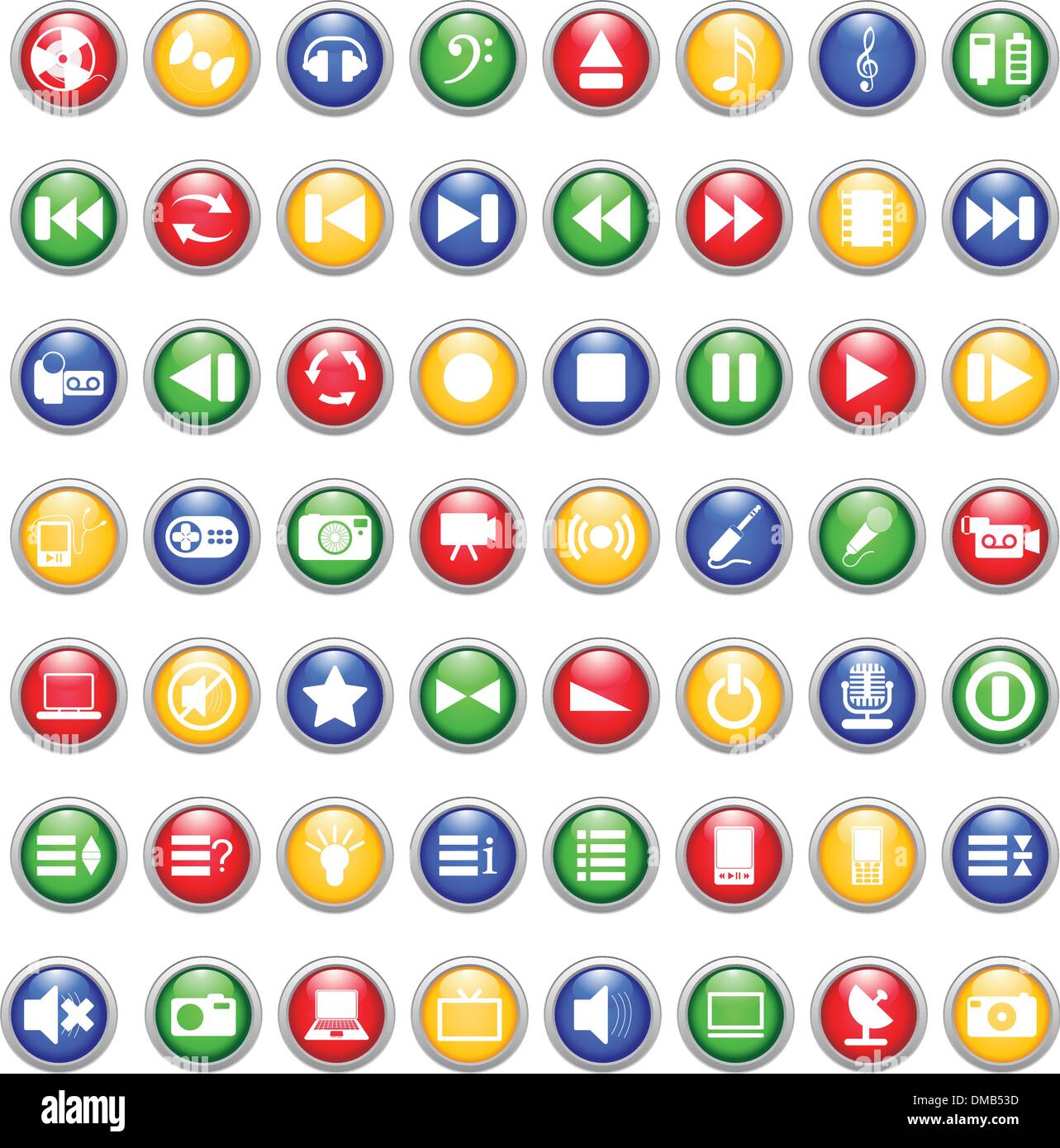 musical icons set Stock Vector Image & Art - Alamy
