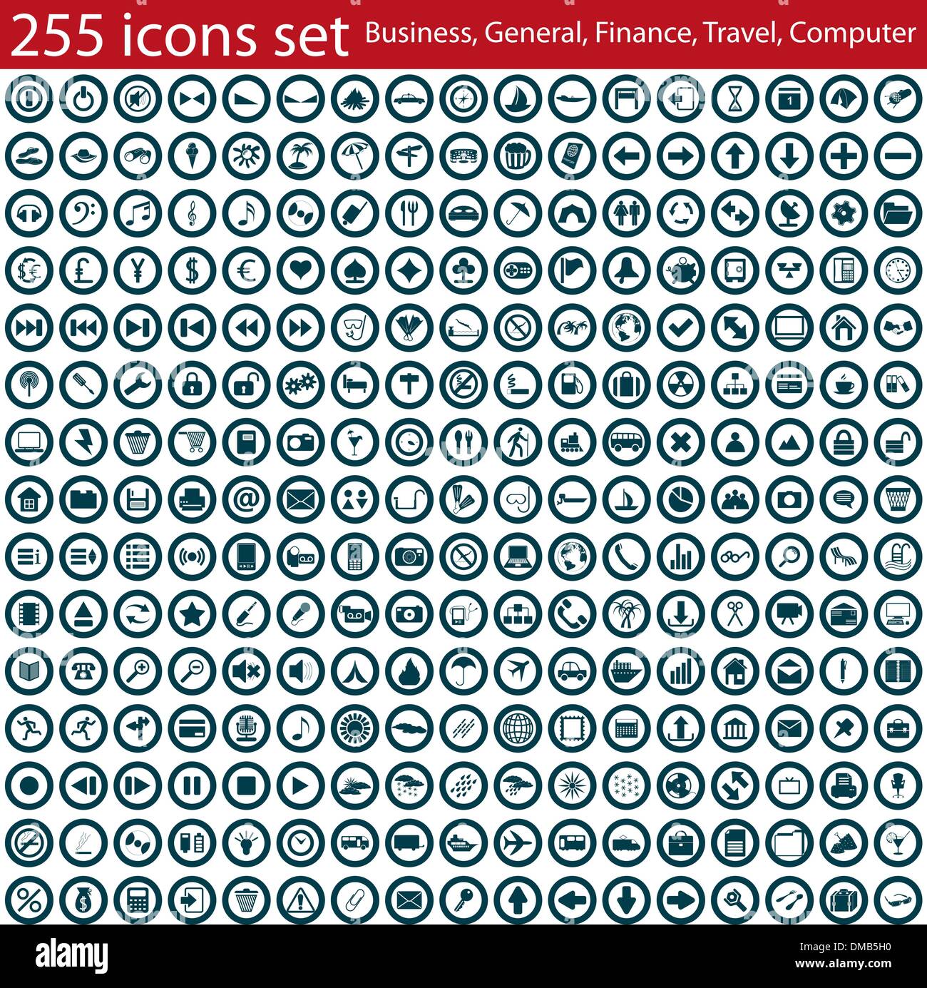 icons set Stock Vector