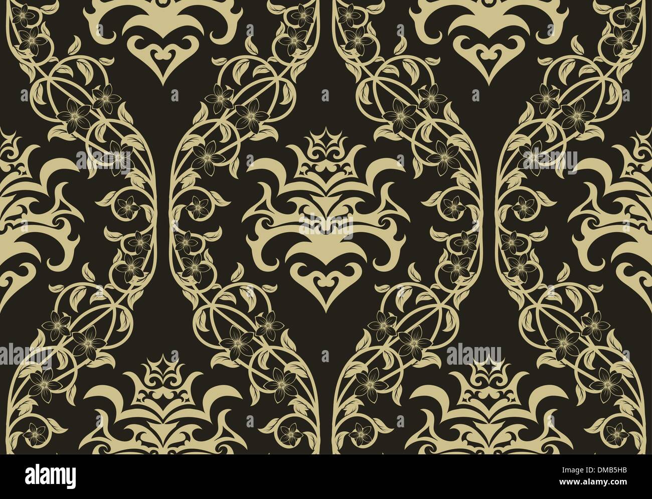 seamless damask pattern Stock Vector Image & Art - Alamy
