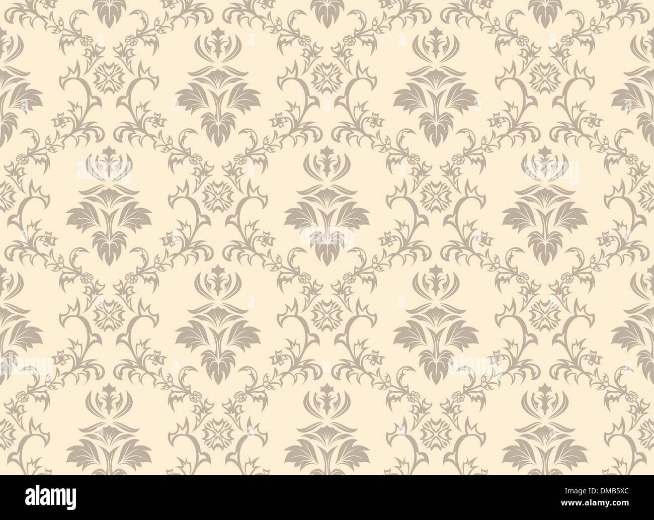 seamless damask pattern Stock Vector Image & Art - Alamy
