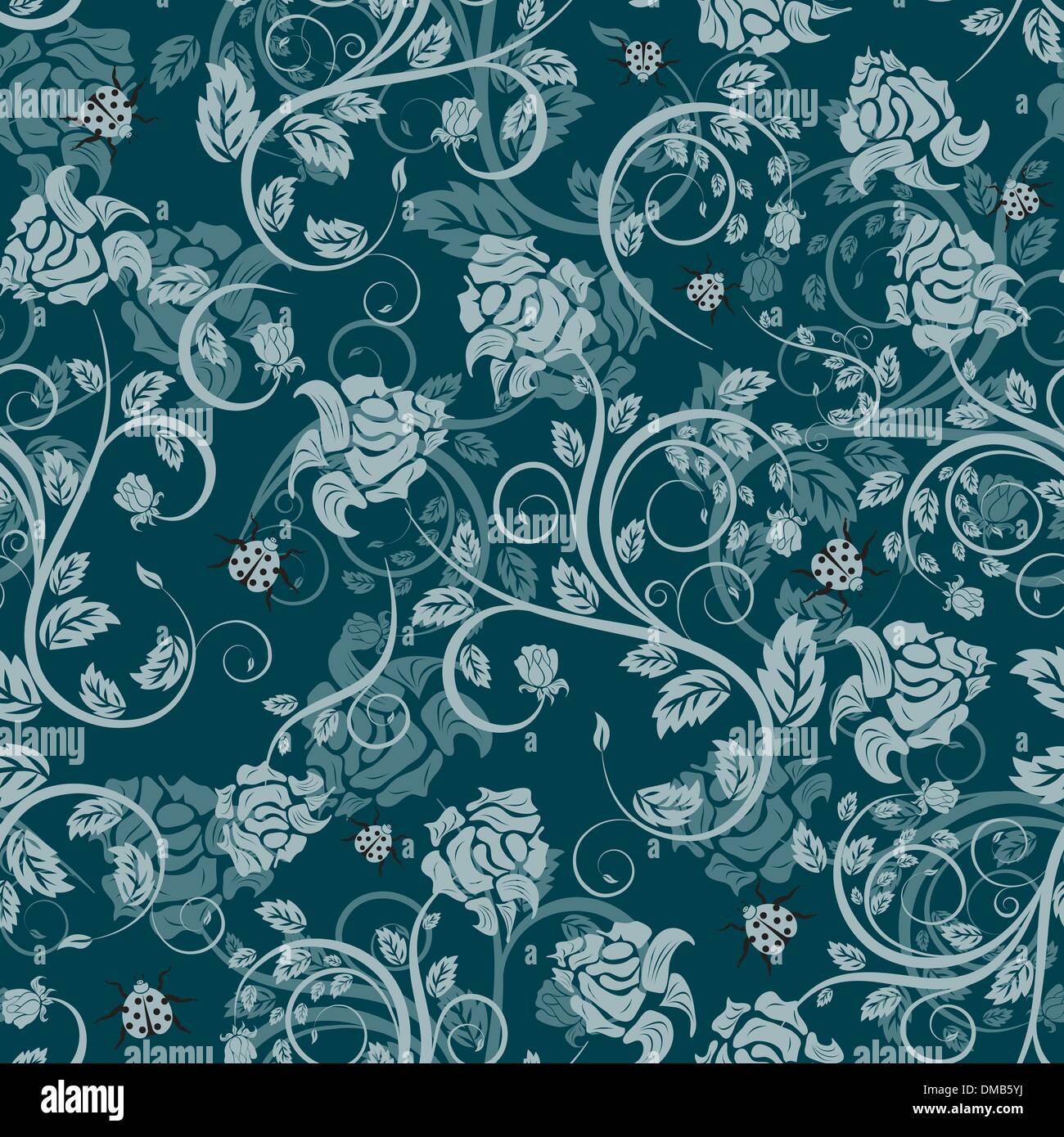 seamless floral background Stock Vector Image & Art - Alamy