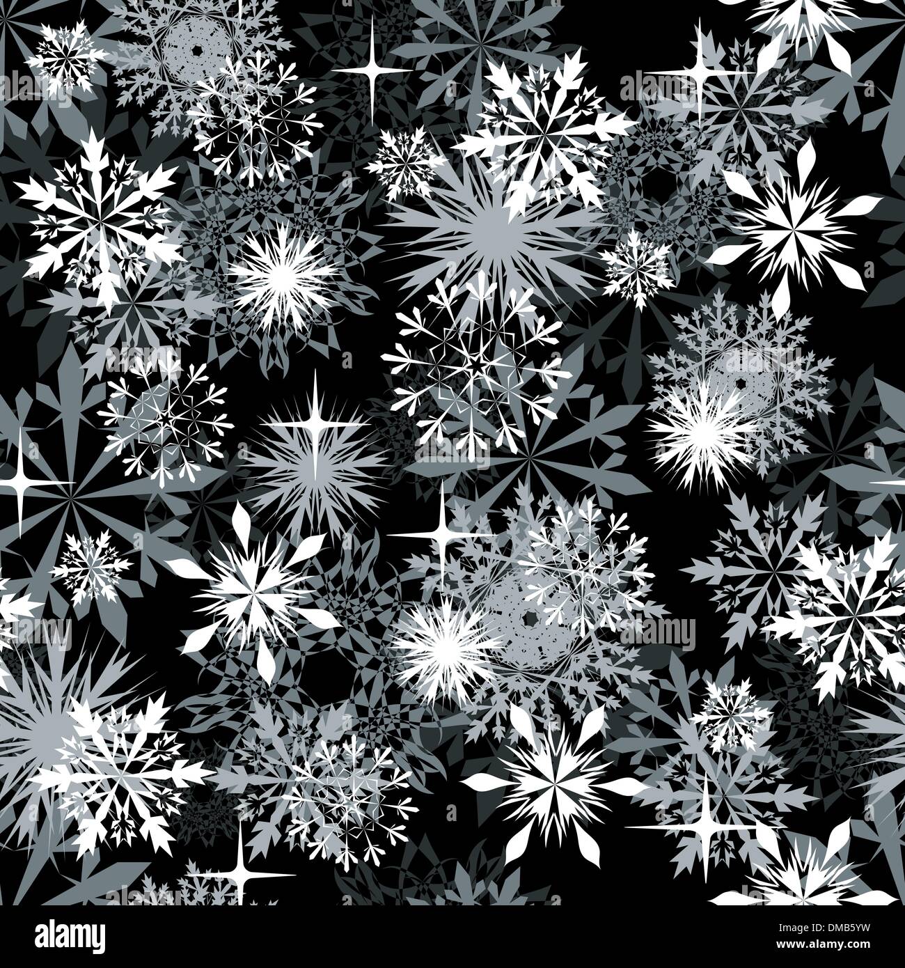 seamless snowflakes background Stock Vector Image & Art - Alamy