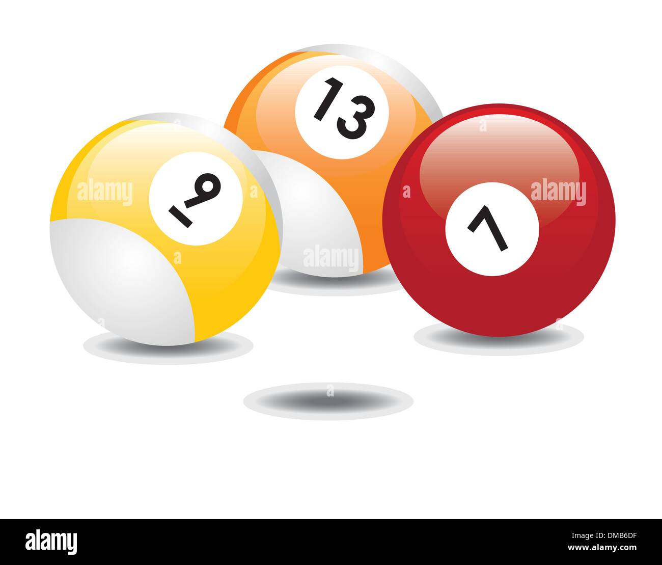 Billiard balls Stock Vector