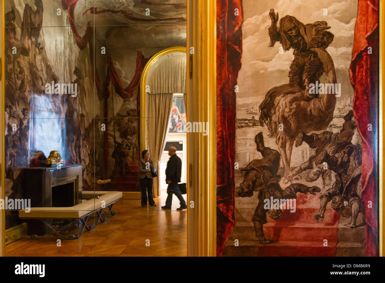 BALLROOM AT THE HOTEL DE WENDEL, CARNAVALET MUSEUM, HOTEL LE PELETIER DE SAINT FARGEAU, 3RD ARRONDISSEMENT, PARIS (75), ILE-DE-FRANCE, FRANCE Stock Photo