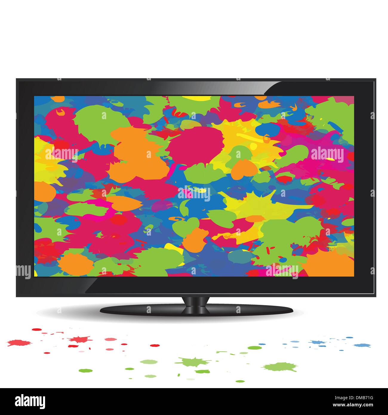 Color television from 1940s or 1950s Cut Out Stock Images & Pictures