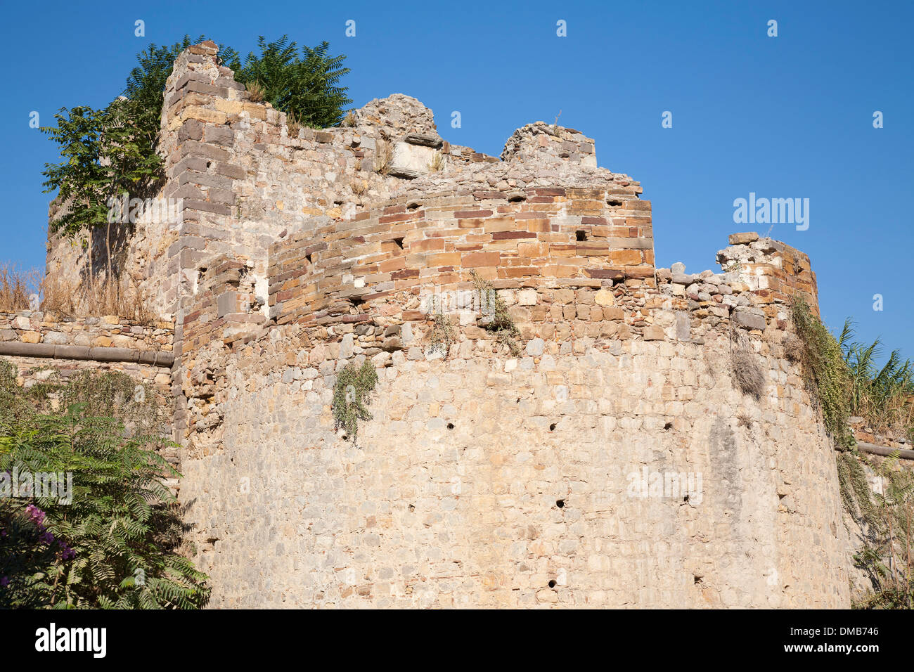 genoese castle, chios city, island of chios, north east aegean sea, greece, europe Stock Photo