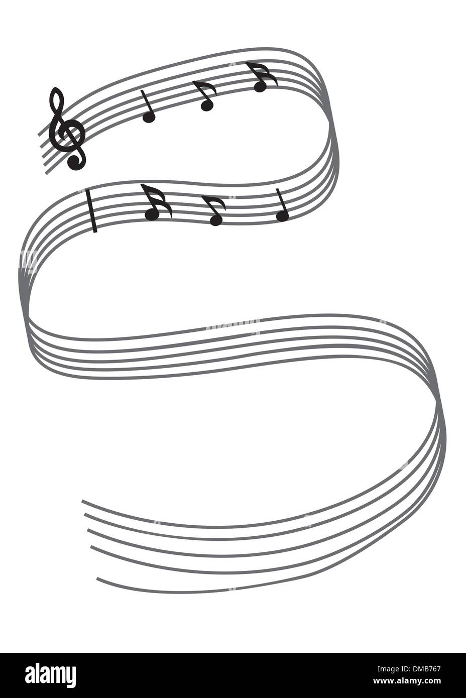 Music notes Cut Out Stock Images & Pictures - Alamy