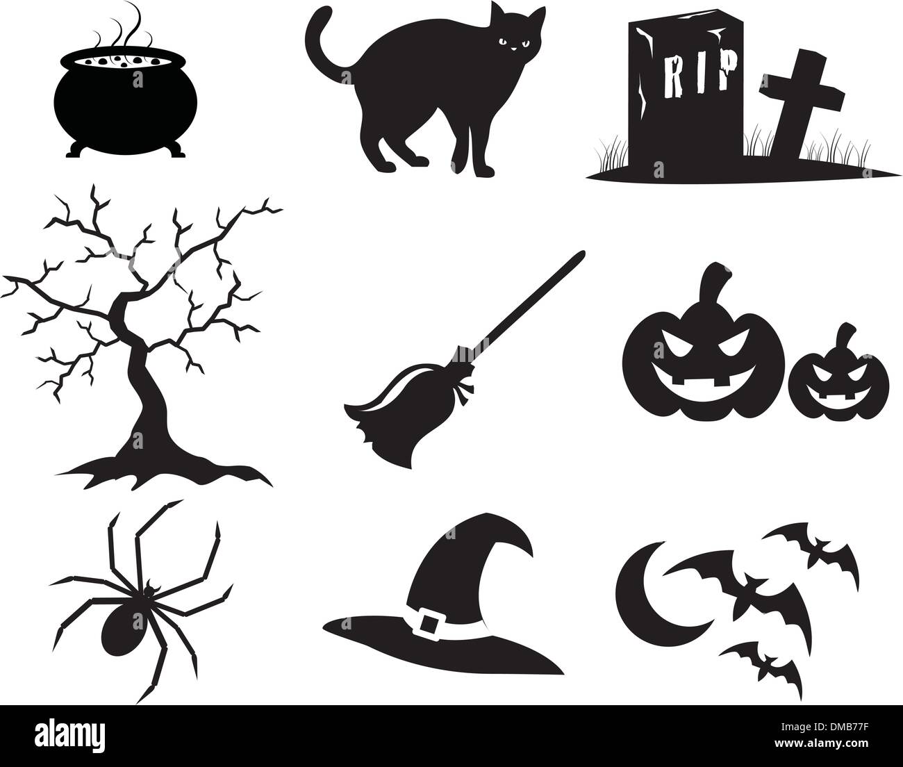 Halloween Icons Stock Vector