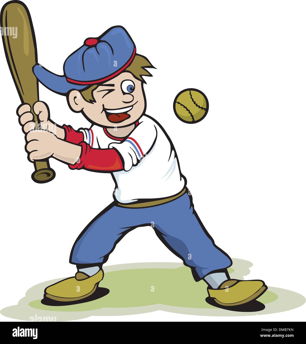 Бейсболист рисунок для детей