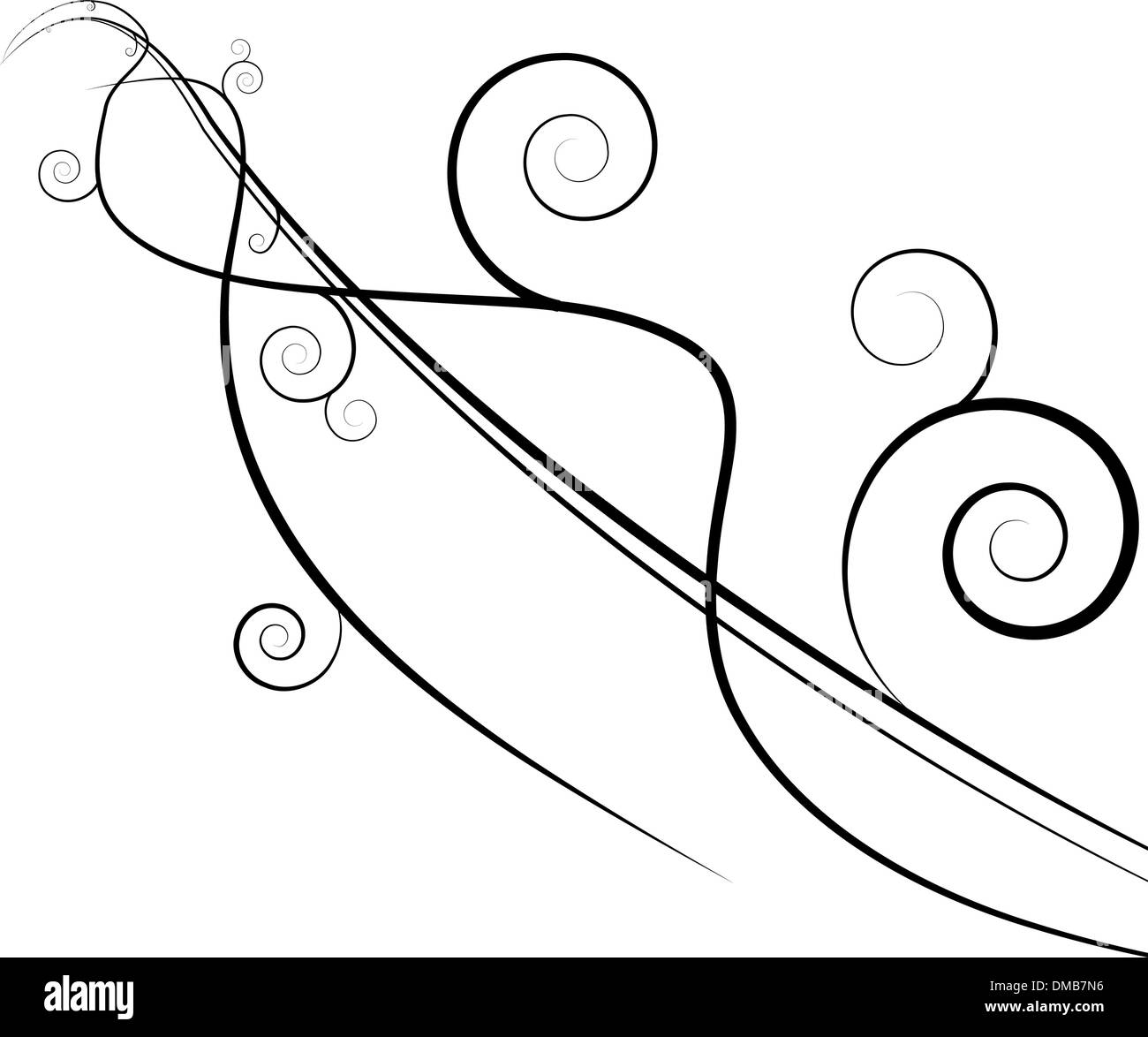 Flowing Wind Swirls Stock Vector Image &amp; Art - Alamy