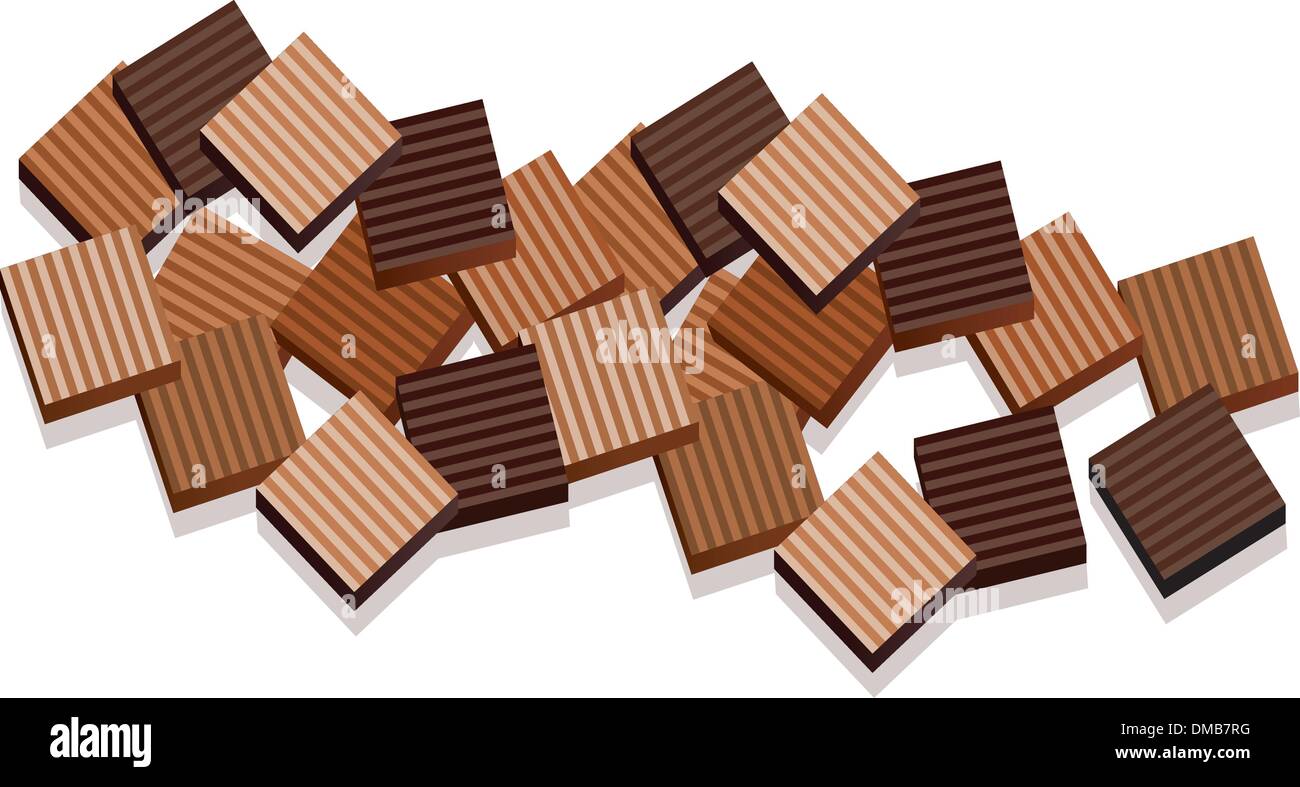 chocolate bars Stock Vector