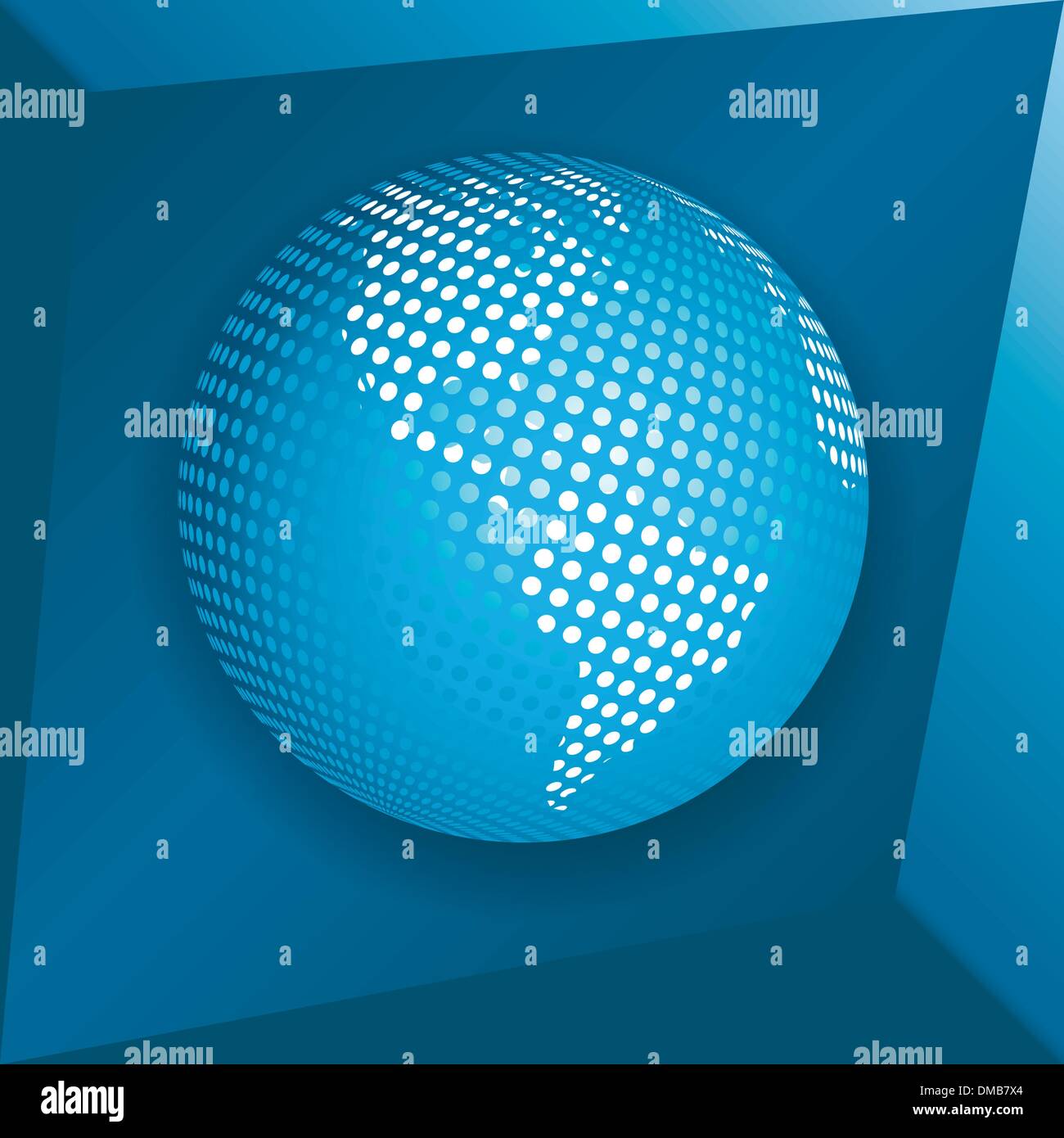 blue globe Stock Vector