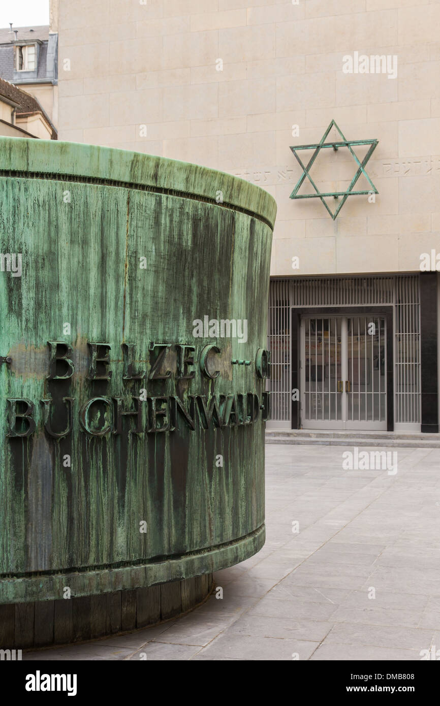 THE SHOAH MEMORIAL IS A MUSEUM DEVOTED TO THE HOLOCAUST AND THE GENOCIDE OF THE SECOND WORLD WAR, 4TH ARRONDISSEMENT, PARIS (75), ILE-DE-FRANCE, FRANCE Stock Photo