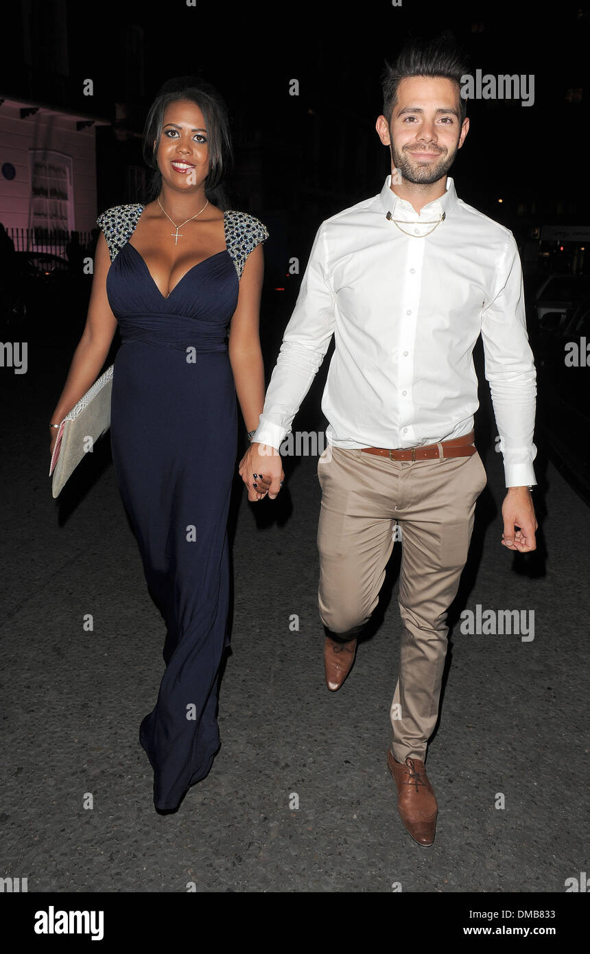 Danni Park-Dempsey and Charlie King at TOWIE's wrap party held at 5  Cavendish Club London England  Stock Photo - Alamy