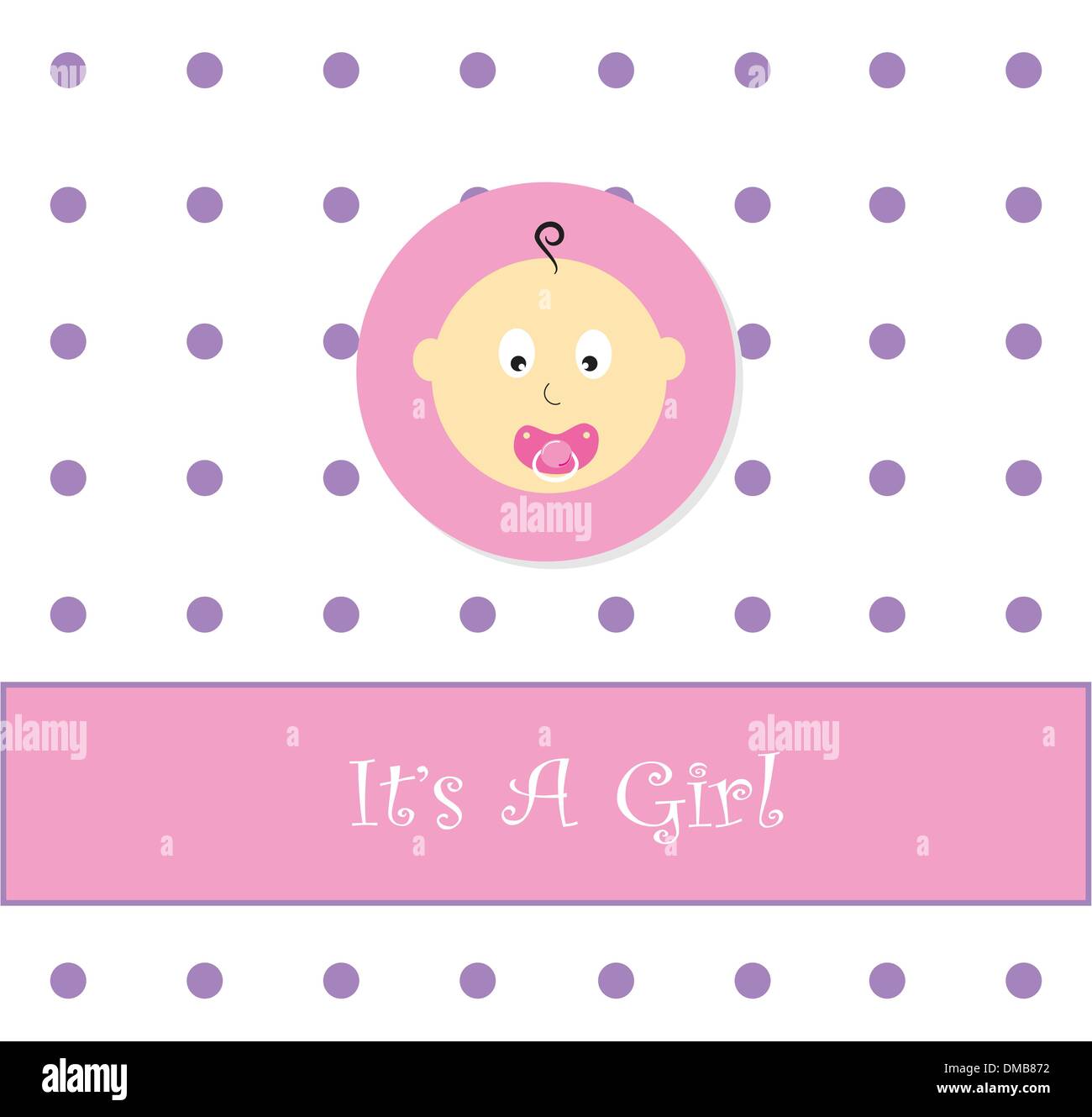 It's A Girl Stock Vector Image &amp; Art - Alamy