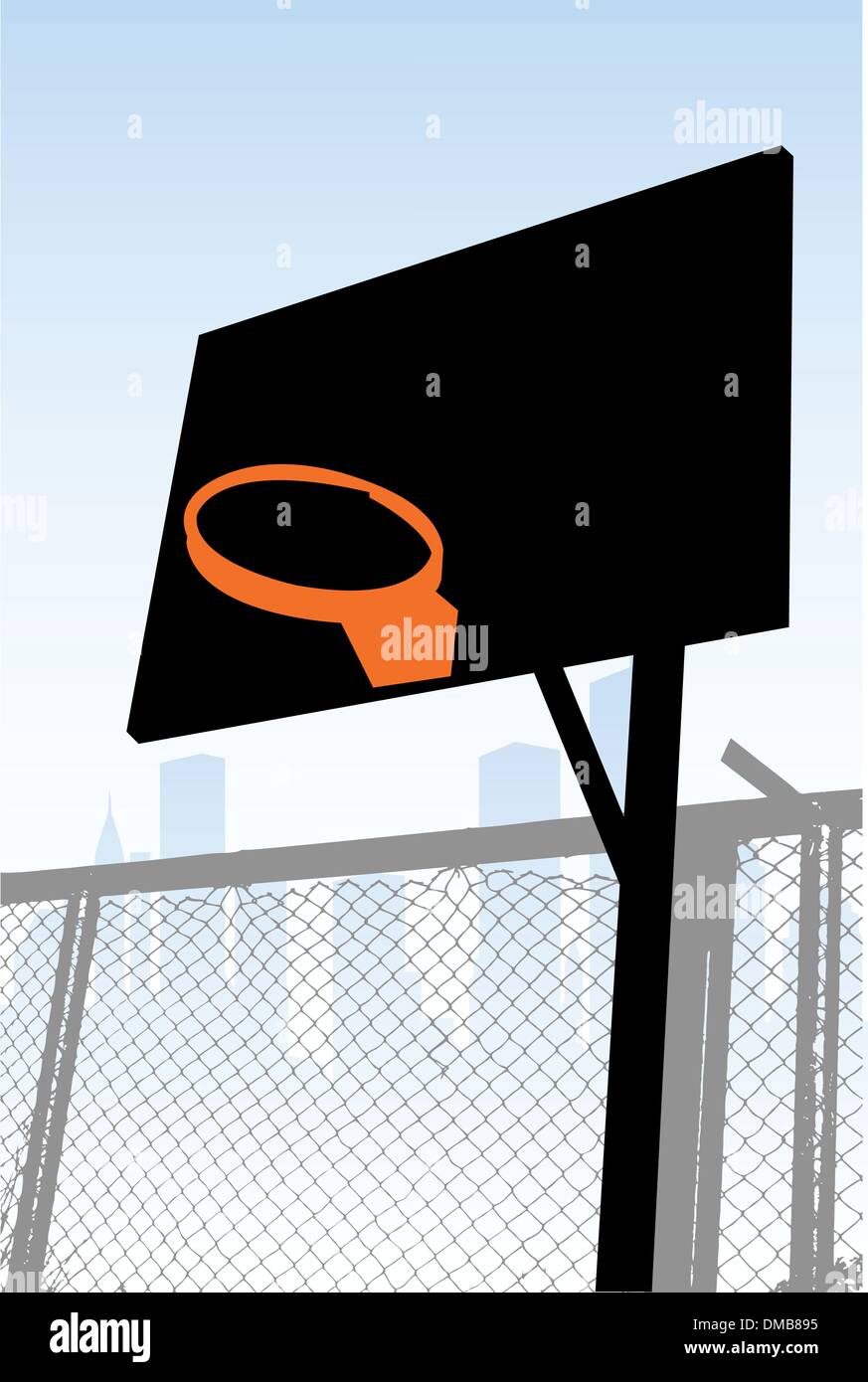 street basketball Stock Vector