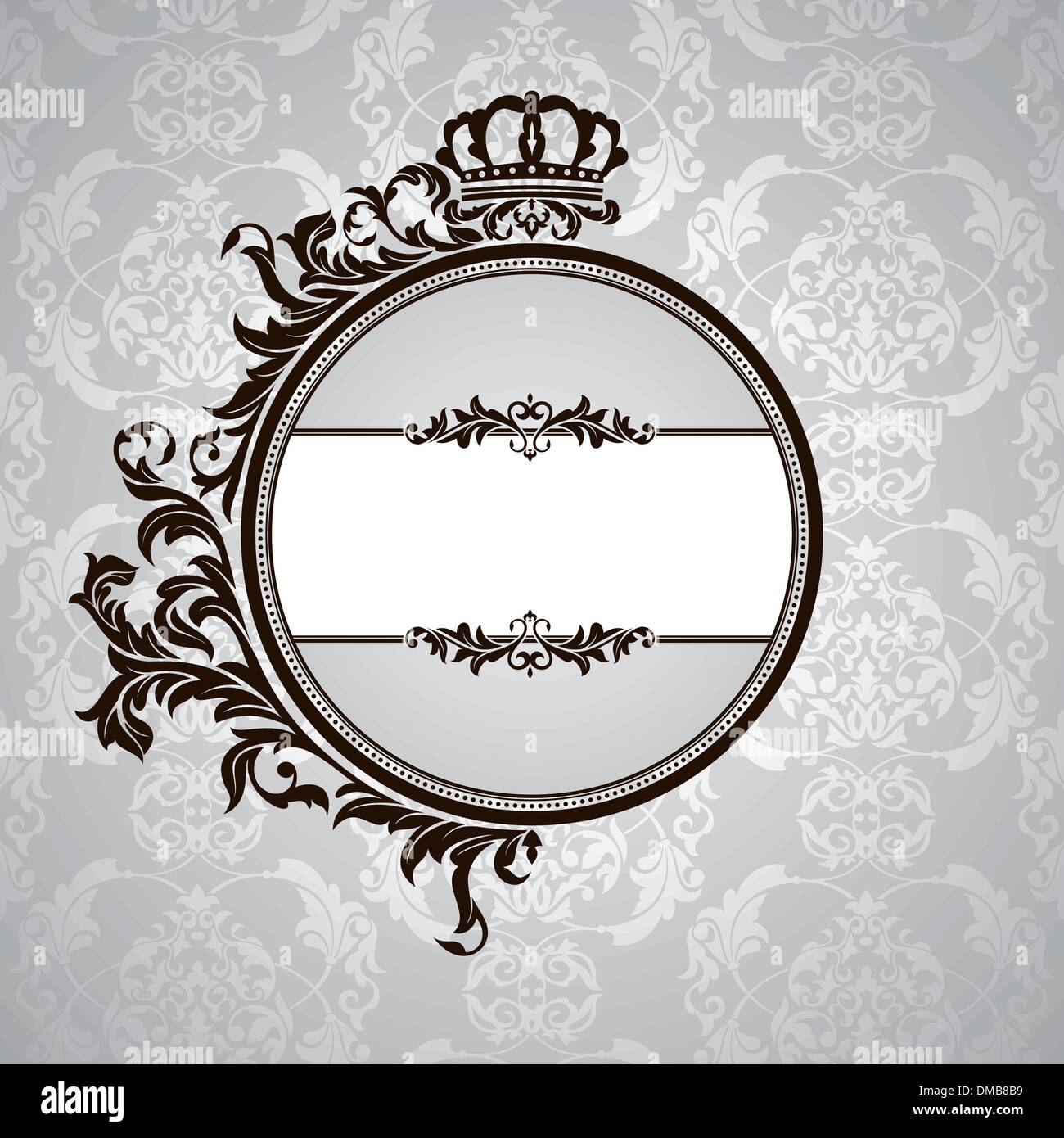 Royal Vintage Floral Frame Stock Vector Image Art Alamy