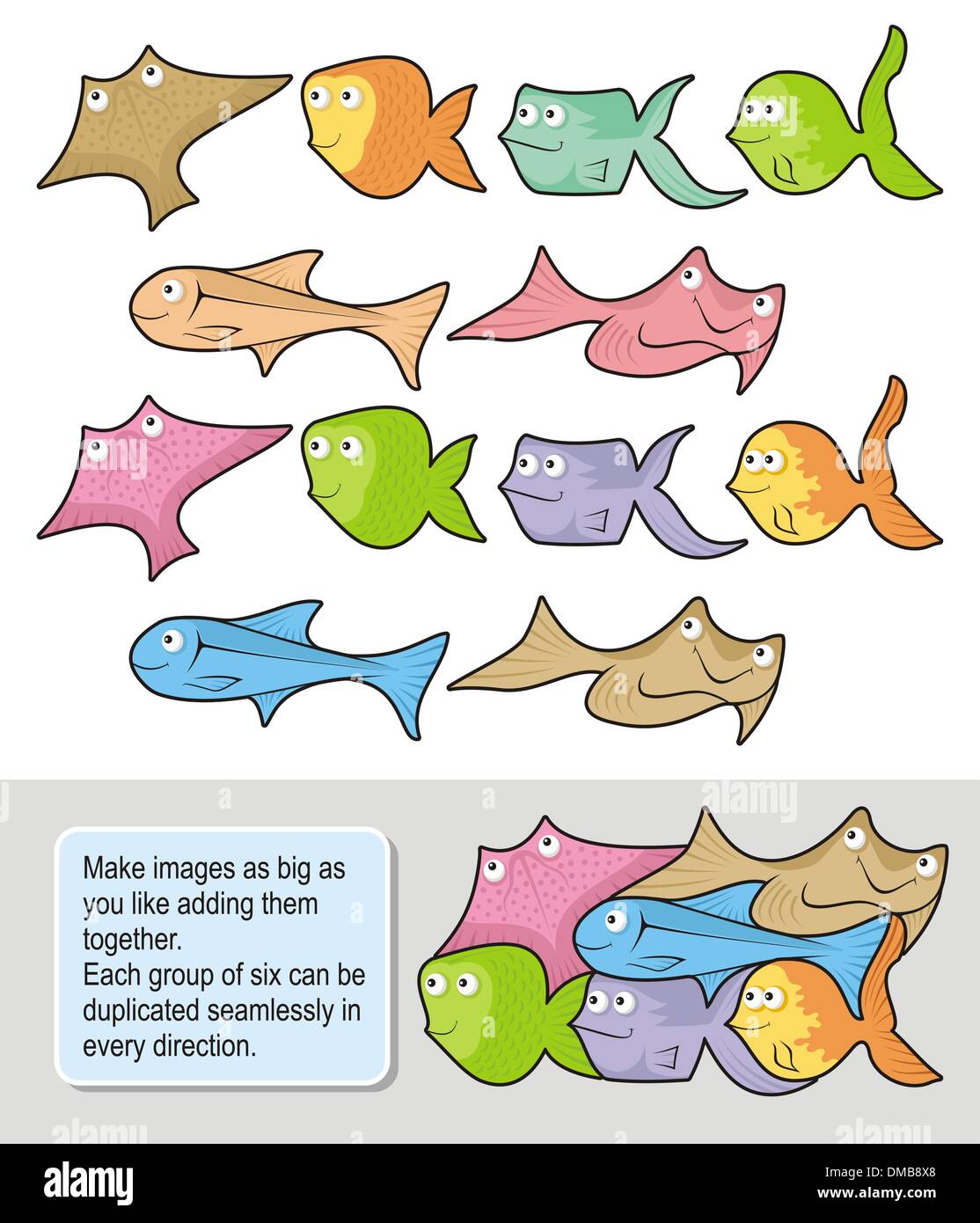 Fish cartoons Stock Vector