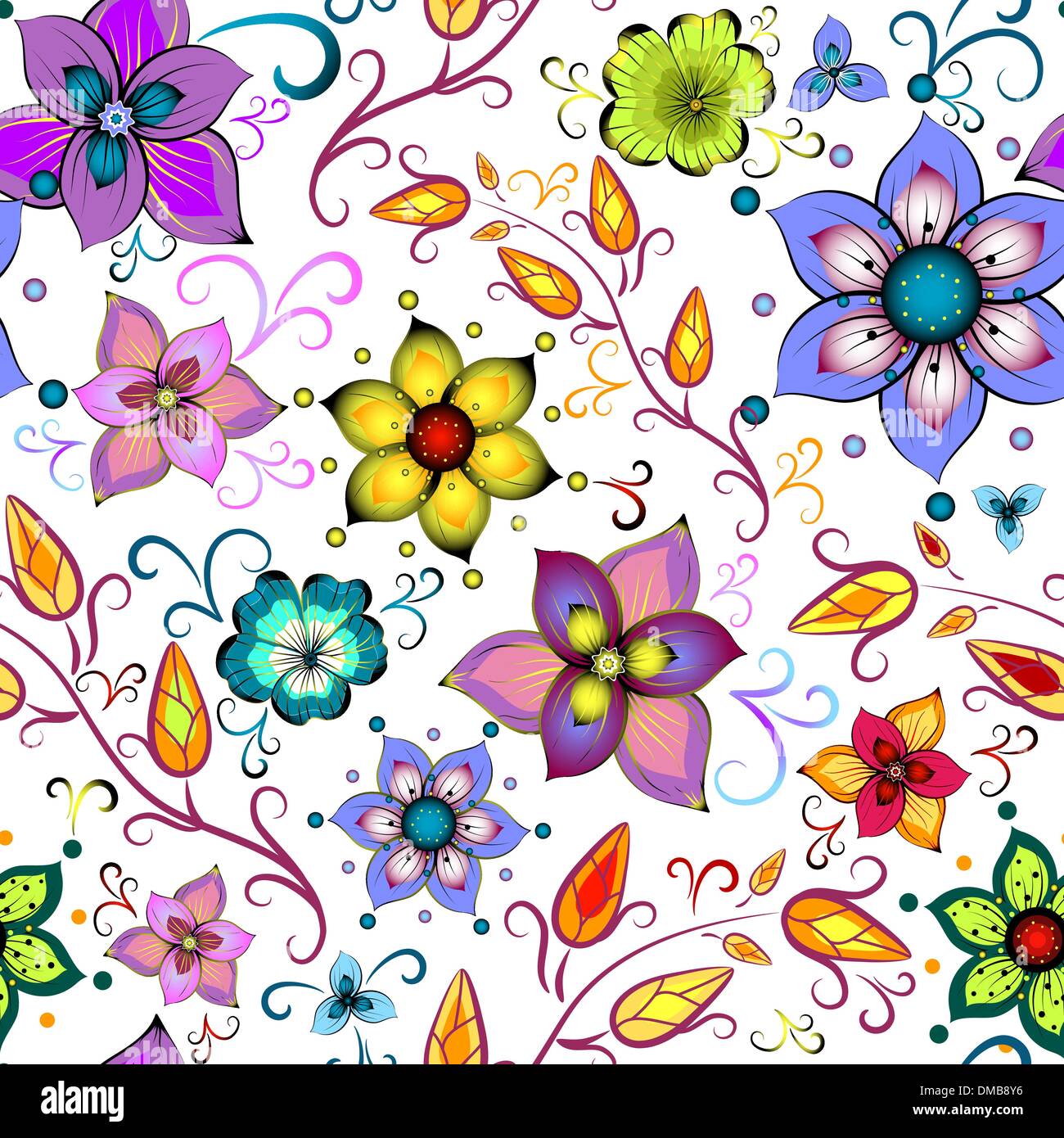 Seamless floral pattern Stock Vector