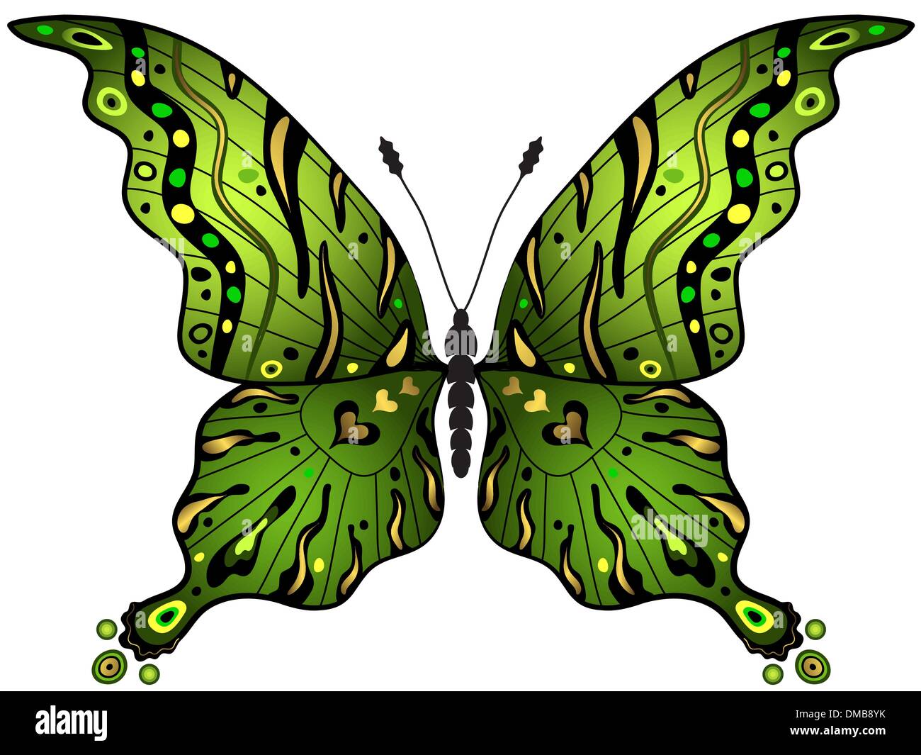 Green and Gold Butterfly Clipart JPG Graphic by KiwiCakeStudio · Creative  Fabrica
