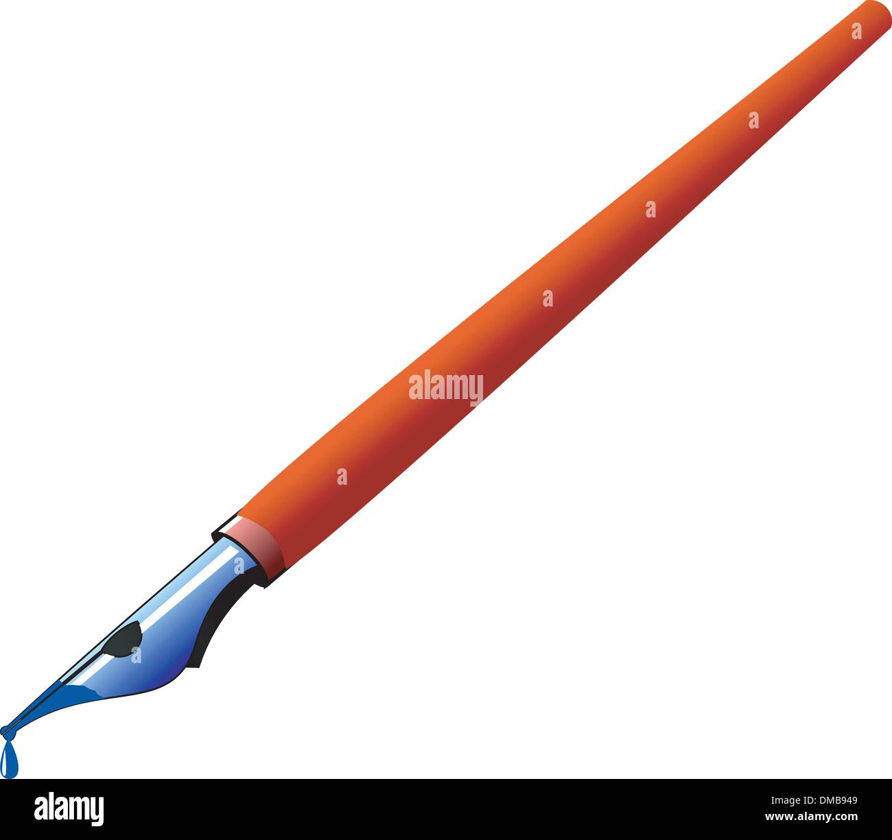 Illustration of ink pen Stock Vector Image & Art Alamy