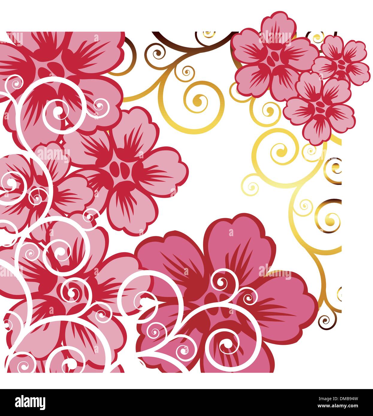 Frame with flowers Stock Vector Image & Art - Alamy