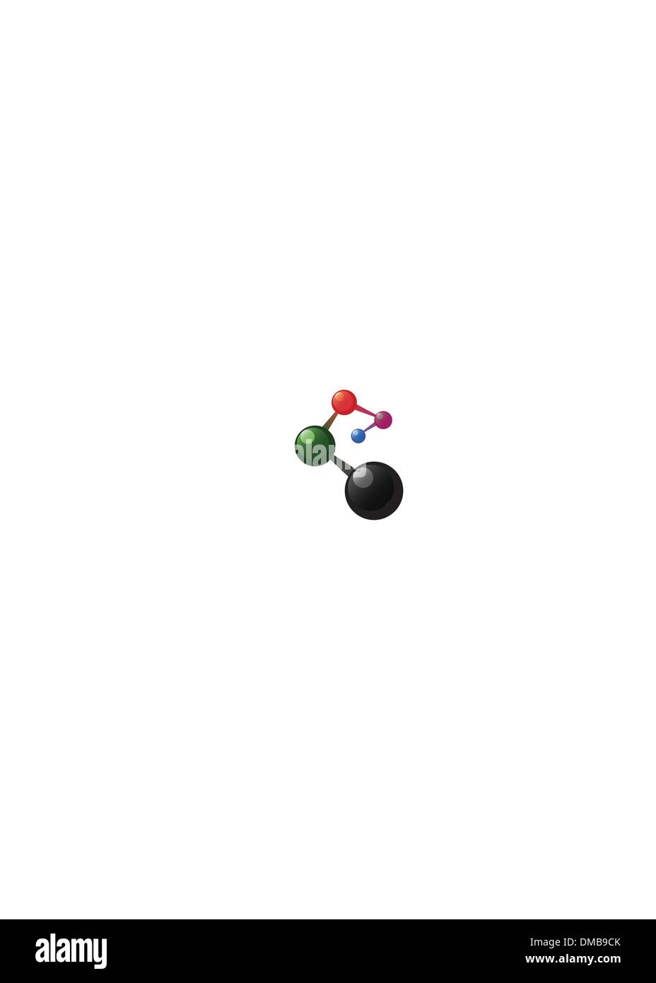 Spiral atom model Stock Vector