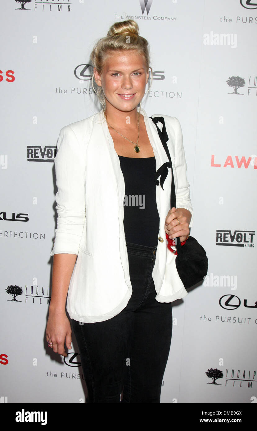 Alexandra Richards premiere of 'Lawless' at ArcLight Cinemas Hollywood California - 22.08.12 Stock Photo