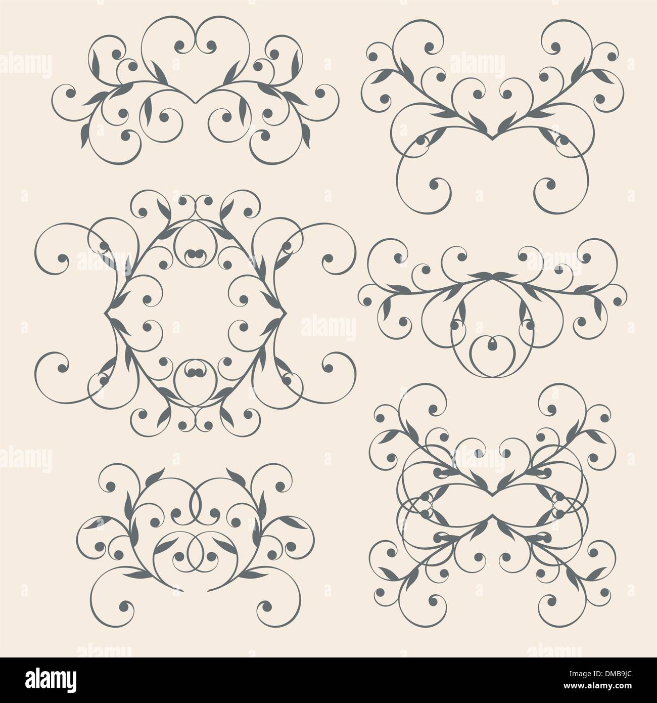 Vintage Design Elements Set Stock Vector Image & Art - Alamy
